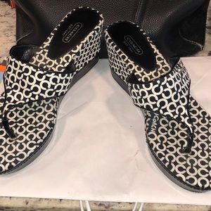 Coach Wedge Sandal.